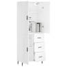 Stylish Highboard White 69.5x34x180 cm - HipoMarket UK