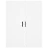 Stylish Highboard White 69.5x34x180 cm - HipoMarket UK