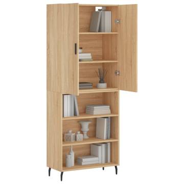 Stylish Highboard Sonoma Oak | Engineered Wood 69.5x34x180 cm