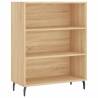 Stylish Highboard Sonoma Oak | Engineered Wood 69.5x34x180 cm