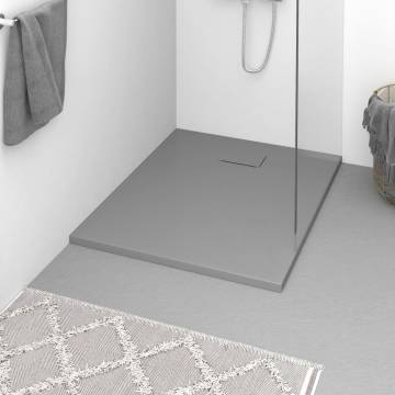 Shower Base Tray SMC Grey 100x80 cm - Durable & Stylish