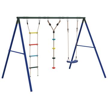 Outdoor Swing Set with Swing, Ladder & Disc Swing | Hipo Market