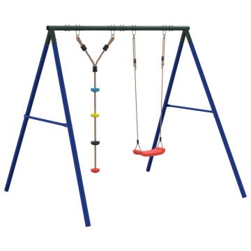 Outdoor Swing Set with Swing & Disc Swing - Durable & Fun