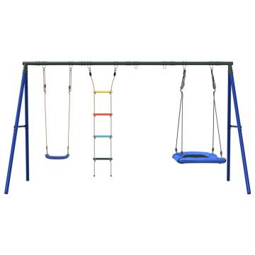 Outdoor Swing Set with Nest Swing & Ladder | Hipo Market