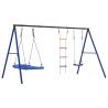 Outdoor Swing Set with Nest Swing & Ladder | Hipo Market