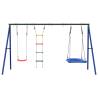 Outdoor Swing Set with Swing, Ladder & Nest Swing - Hipomarket