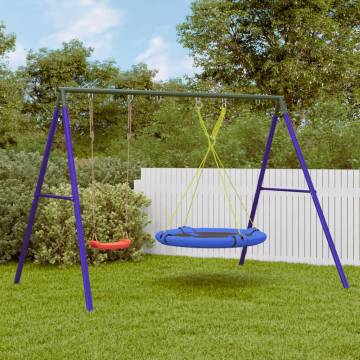 Outdoor Swing Set with Swing & Saucer Swing - Fun for Kids!