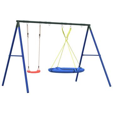 Outdoor Swing Set with Swing & Saucer Swing - Fun for Kids!