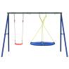 Outdoor Swing Set with Swing & Saucer Swing - Fun for Kids!