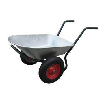 Gardening Tool Wheelbarrow - Two Wheels, 66L Capacity