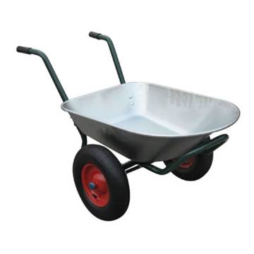 Gardening Tool Wheelbarrow - Two Wheels, 66L Capacity