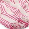 Pink and White Cotton Stripes Throw 125x150 cm | Hipo Market