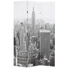  Folding Room Divider 120x170 cm New York by Day Black and White Size 120 x 170 cm Number of 1 