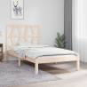 Bed Frame Solid Wood Pine 75x190 cm Small Single Colour natural Size 75 x 190 cm 