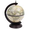 Eucalyptus Wood Globe Bar - Stylish Wine Stand in Green