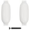 Boat Bumper 2 pcs White 69x21.5 cm PVC - Durable & Protective