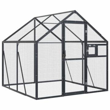 Aviary Anthracite 1.79x2x1.85 m Aluminium - Durable Bird Home