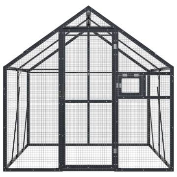 Aviary Anthracite 1.79x2x1.85 m Aluminium - Durable Bird Home