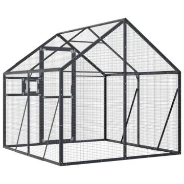 Aviary Anthracite 1.79x2x1.85 m Aluminium - Durable Bird Home