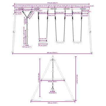 Outdoor Swing Set with Swings & Disc Swing - Fun for Kids