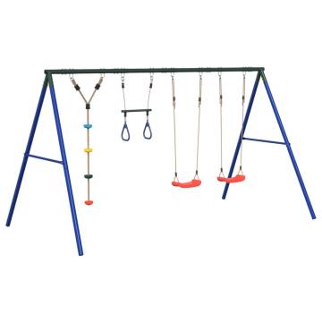 Outdoor Swing Set with Swings, Trapeze & Disc Swing | HipoMarket