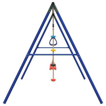 Outdoor Swing Set with Swings, Trapeze & Disc Swing | HipoMarket