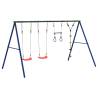 Outdoor Swing Set with Swings, Trapeze & Disc Swing | HipoMarket