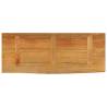 Live Edge Solid Mango Wood Table Top - 90x20x2.5 cm