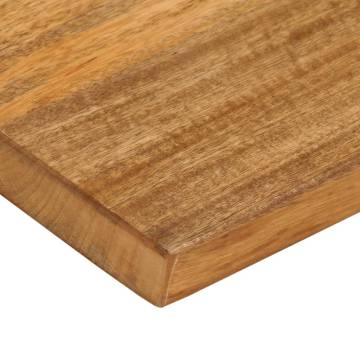 Live Edge Solid Mango Wood Table Top - 90x20x2.5 cm