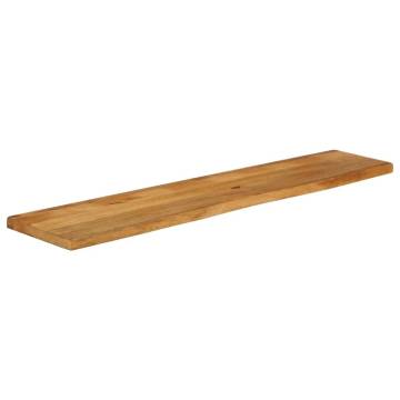 Live Edge Solid Mango Wood Table Top - 160x20x2.5 cm