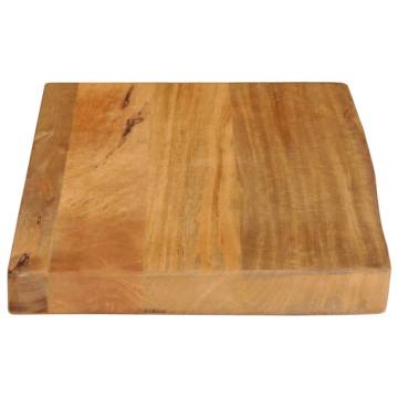 Table Top Live Edge - Solid Mango Wood 40x30x2.5 cm