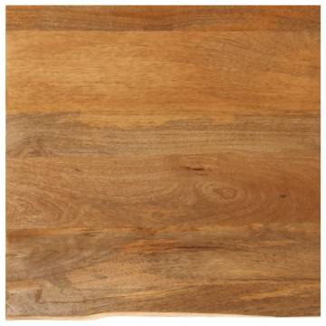 Live Edge Mango Wood Table Top - 40x40 cm | Hipo Market