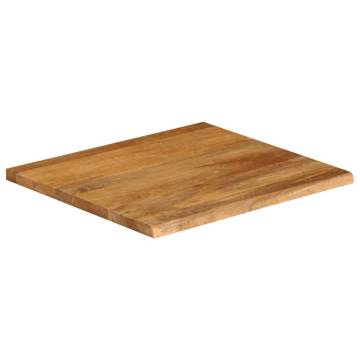 Live Edge Mango Wood Table Top - 40x40 cm | Hipo Market