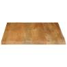 Live Edge Mango Wood Table Top - 40x40 cm | Hipo Market