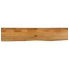  Table Top Live Edge 140x40x2.5 cm Solid Wood Mango Colour oak finished Size 140 x 40 x 2.5 cm Quantity in Package 1 Material solid mango wood 