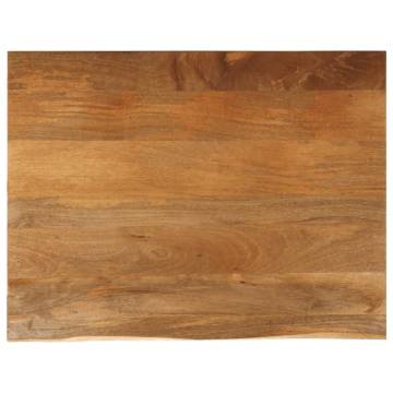 Table Top Live Edge 90x80 cm - Solid Wood Mango | Hipomarket