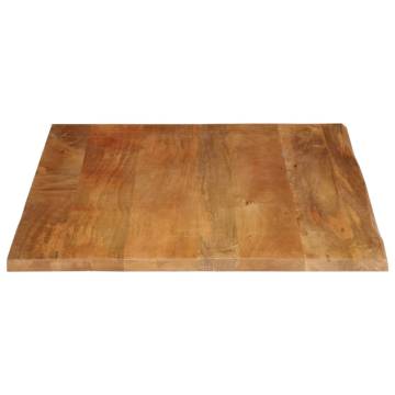 Table Top Live Edge 90x80 cm - Solid Wood Mango | Hipomarket