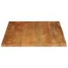 Table Top Live Edge 90x80 cm - Solid Wood Mango | Hipomarket