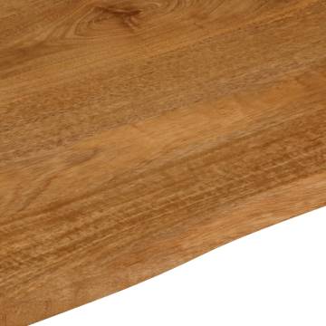 Table Top Live Edge 90x80 cm - Solid Wood Mango | Hipomarket