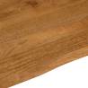 Table Top Live Edge 90x80 cm - Solid Wood Mango | Hipomarket