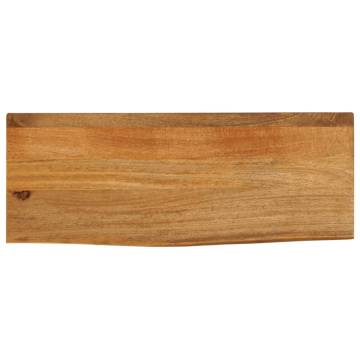 Table Top Live Edge - Solid Mango Wood 80x20x3.8 cm