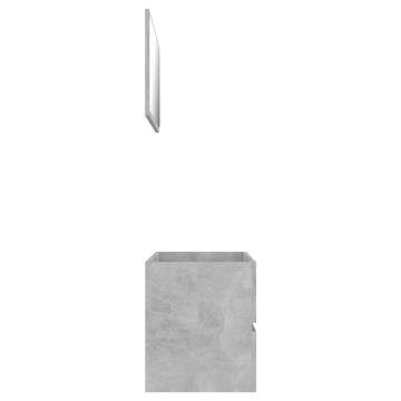 2 Piece Bathroom Furniture Set in Concrete Grey - Hipomarket