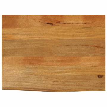 Live Edge Solid Wood Mango Table Top - 70x60 cm