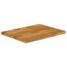 Live Edge Solid Wood Mango Table Top - 70x60 cm