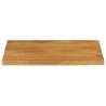 Live Edge Solid Wood Mango Table Top - 70x60 cm