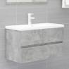 2 Piece Bathroom Furniture Set in Concrete Grey - Hipomarket