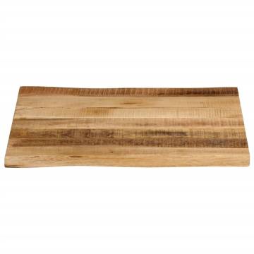 Table Top Live Edge 60x60 cm - Solid Rough Mango Wood