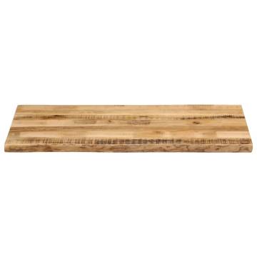 Live Edge Solid Wood Table Top 120x60 cm - Unique & Durable