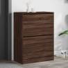 Shoe Cabinet with 2 Flip-Drawers Brown Oak 80x42x108 cm Colour brown oak Size 80 x 42 x 108 cm Quantity in Package 1 Number of 