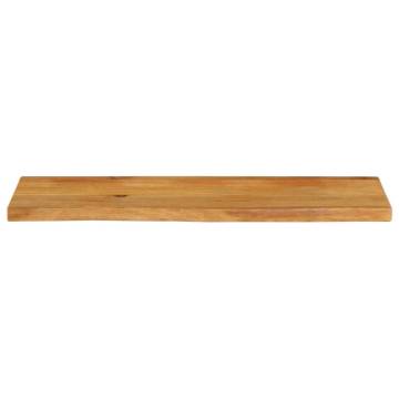 Live Edge Solid Wood Table Top - 110x40 cm | HipoMarket UK